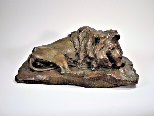 Old Lying Lion - Josuë Dupon (1864-1935) - 
