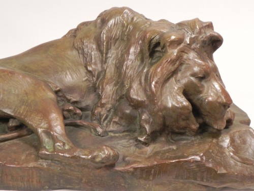 Old Lying Lion - Josuë Dupon (1864-1935) - 