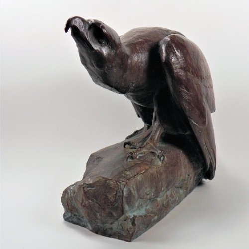 Aigle sur un rocher (1925) - Maximilien Fiot (1886-1953) - Chastelain & Butes