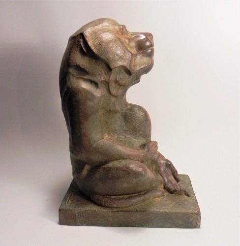 Sculpture Sculpture en Bronze - Babouin assis - Akop Gurdjan (1881-1948)