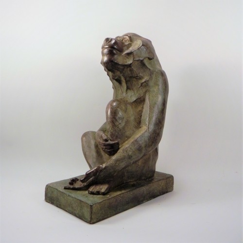 Sitting Baboon - Akop Gurdjan (1881-1948) - 