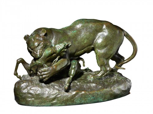 Tiger surprising an antelope - Antoine-Louis Barye (1796-1875)