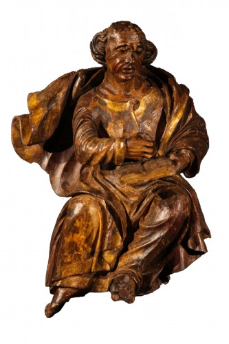 17th C wall sculpture representing St Marc the Evangelist