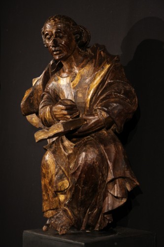 17th C wall sculpture representing St Marc the Evangelist - 