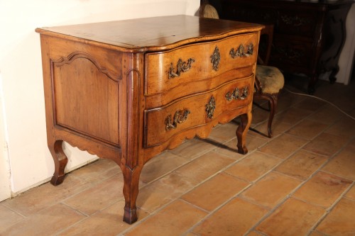 Furniture  - 18thC sauteuse commode (chest of drawers) from Dauphiné