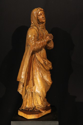 Sculpture Sculpture en Bois - Vierge de douleur, sculpture en bois de noyer, Italie circa 1600
