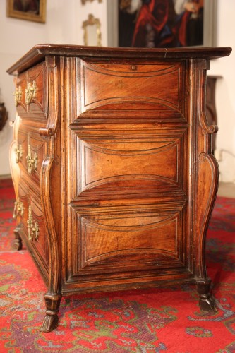 Commode mazarine Louis XIV dite à montants en console - Chatelan Antiquités