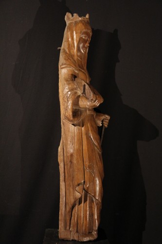 Statue de sainte (probablement Hélène), travail Rhénan circa 1600 - 