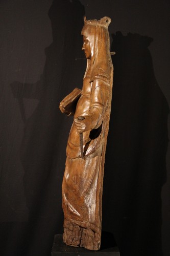  - Statue de sainte (probablement Hélène), travail Rhénan circa 1600