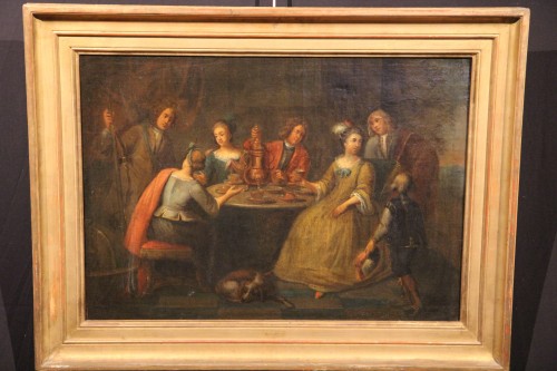 Teatime and Concert, 18th C Dutch school. - 
