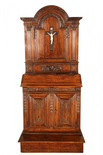 A prie-Dieu for domestic use, Italian work from the 17th century
