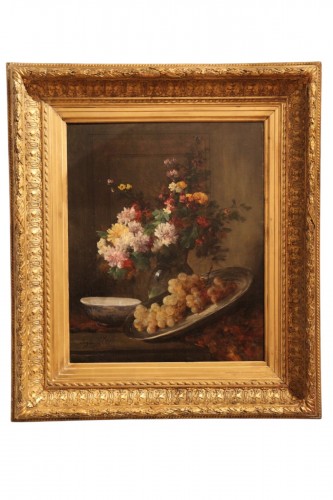 Still life signed Eugène PETIT(1838-1886).