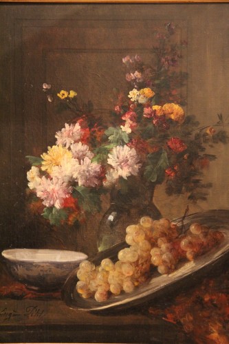Still life signed Eugène PETIT(1838-1886). - Paintings & Drawings Style 