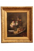 Nature morte signée Eugène Petit (1838-1886).