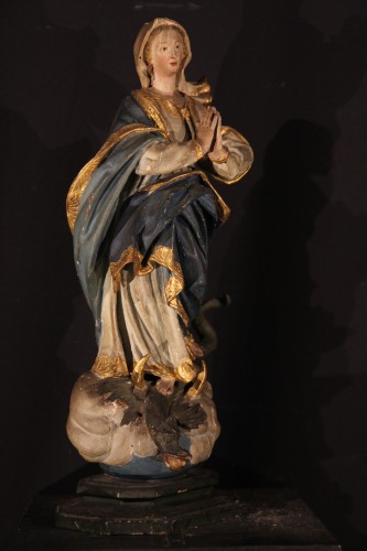 Sculpture  - Virgin of the Immaculate Conception, Baroque work from Southern France