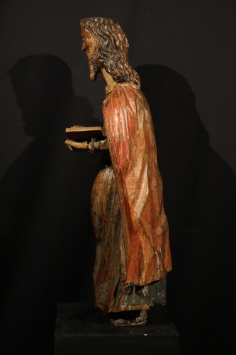  - Saint Paul. Statue in walnut wood with traces of polychromy. From Spain.