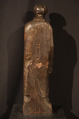 Saint diacre en chêne sculpté époque fin du XVe - 
