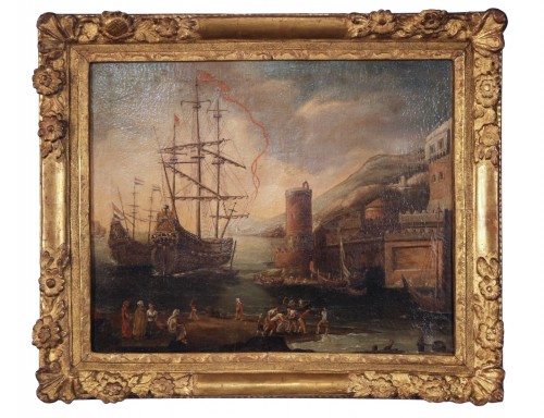 Port imaginaire, École hollandaise du XVIIIe siècle