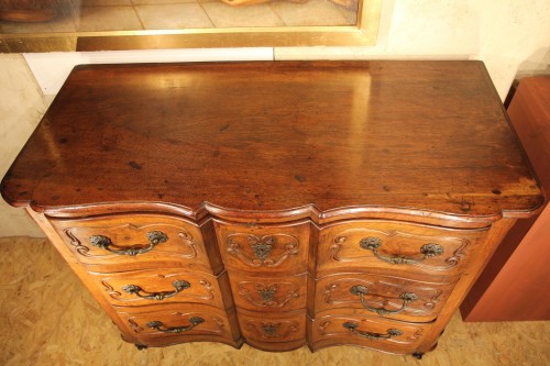 18th century - 18th C Commode known as “in arbalète (crossbow)”. Provençal work. Walnut.