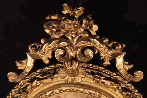 Miniature on paper representing St. John the Baptist., France late 18th century - Religious Antiques Style 