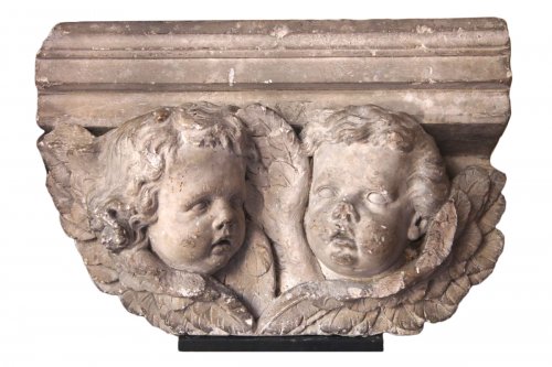 17th c part of a console carved in high relief