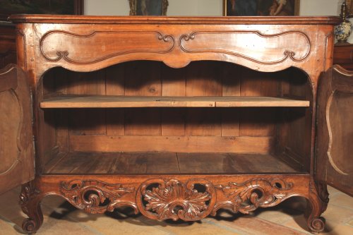 Mobilier Buffet - Crédence nîmoise d’époque XVIIIe en bois de noyer