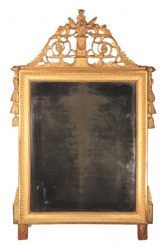 Miroir à fronton Louis XVI