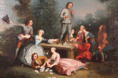 Late18th C French School- Soap bubbles - Paintings & Drawings Style 