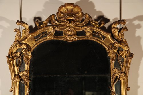 Miroir à parcloses Louis XV Provence XVIIIe siècle - Miroirs, Trumeaux Style Louis XV