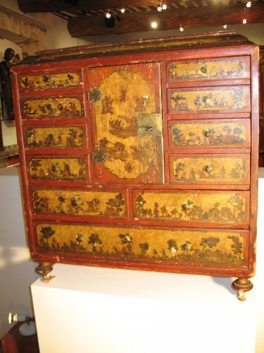 Furniture  - 18th C  Cabinet in arte povera., probably Italian work