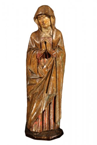 Early 16th C statue. Virgin from a Calvary.  From Germany.