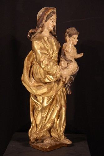 Sculpture  - Early 18th Century Virgin and Child