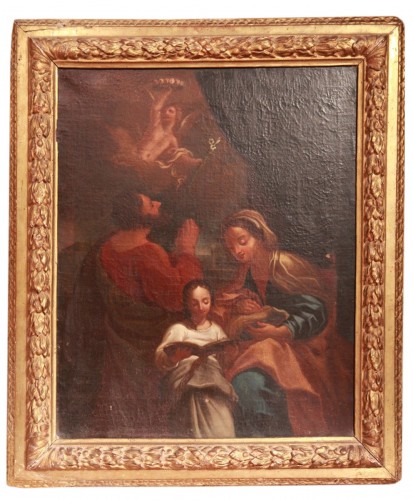 17th C French School. - The education of the Virgin