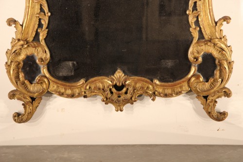 Mirrors, Trumeau  - French provencal giltwood mirror