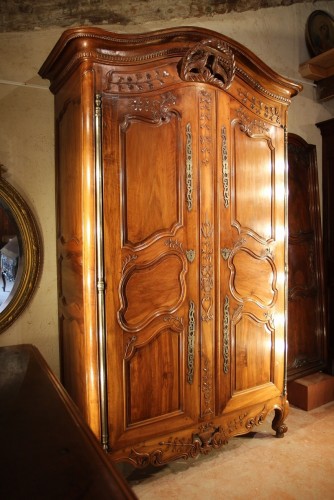 Armoire de mariage provençale fin XVIIIe sièle - Chatelan Antiquités