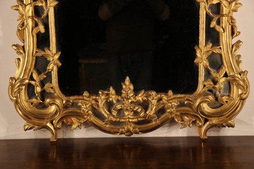 Miroir à parcloses dite de Beaucaire, Provence XVIIIe siècle - Miroirs, Trumeaux Style Louis XV