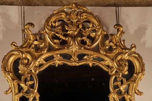 Miroirs, Trumeaux  - Miroir à parcloses dite de Beaucaire, Provence XVIIIe siècle