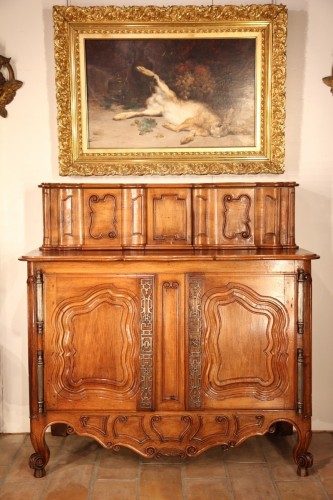 Late 18th C Buffet (sideboard) with sliding doors from Fourques - 