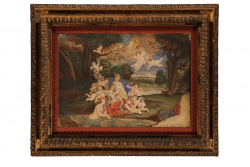 18thC French School.- Venus, Adonis surrounded by Cherubs