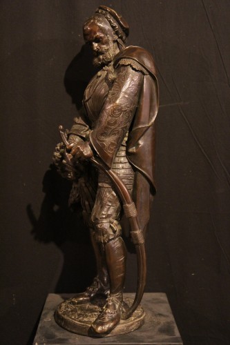 Sculpture  - Renaissance Archer.- - Guillaume DENIERE (1815-1903)