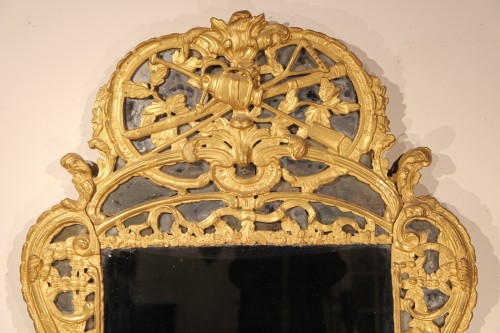 18th C Mirror, with glazing bead, said “from Beaucaire”. From Provence - Mirrors, Trumeau Style Louis XV