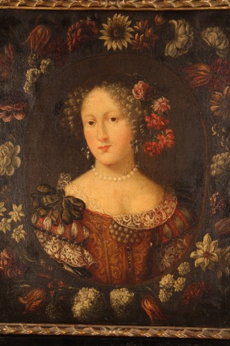 17th C French School. Presumed portrait of Madame de Sévigné - Paintings & Drawings Style 