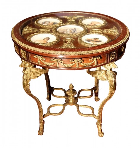 Napoleon III Pedestal table said “at the Emperor”