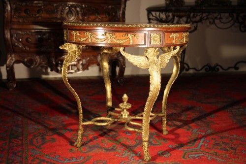Napoleon III Pedestal table said “at the Emperor” - 