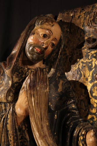 16thC Pair of Saints Abbots,. Spain - 