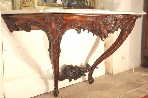 Importante console provençale d'époque Louis XV - Chatelan Antiquités