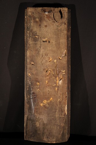 Panneau de bois polychrome et doré daté de 1525 - Bamberg (Bavière) Henri II - Chatelan Antiquités