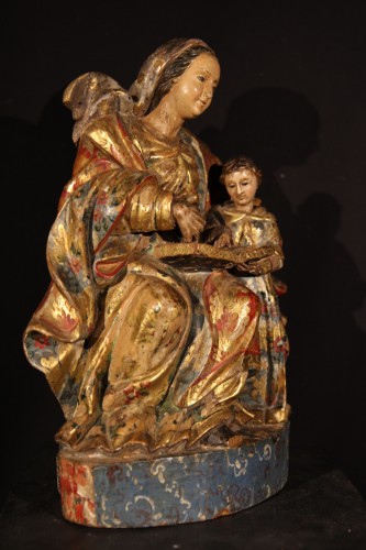 Education de la Vierge - Espagne XVIIIe siècle - Chatelan Antiquités