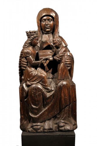Virgin and Child with St Anne - Netherlands or Northen German Late 15th century