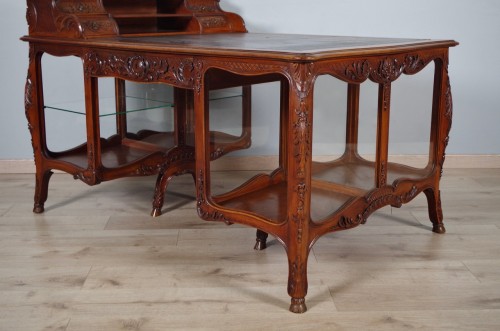 Furniture  - Double-sided walnut desk circa 1900
